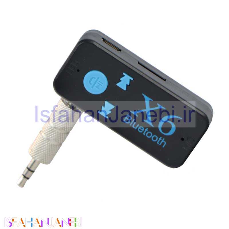 اصفهان جانبی-گیرنده بلوتوثی و رم خور شارژی Car Bluetooth X6 AUX