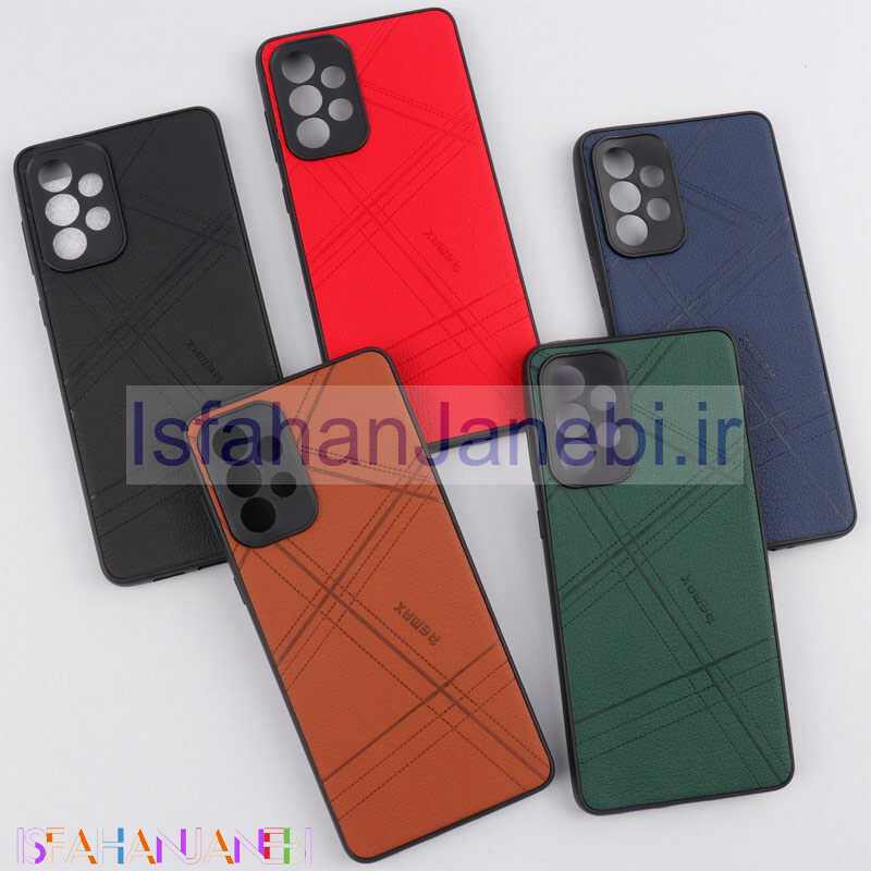 اصفهان جانبی-قاب چرمی Remax سامسونگ Galaxy A73 محافظ لنزدار