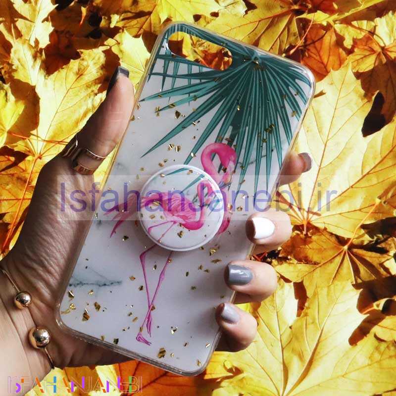 اصفهان جانبی-قاب رنگین کمانی پاپ سوکت دار خرچنگی کد3 آیفون iPhone 7 Plus / 8 Plus