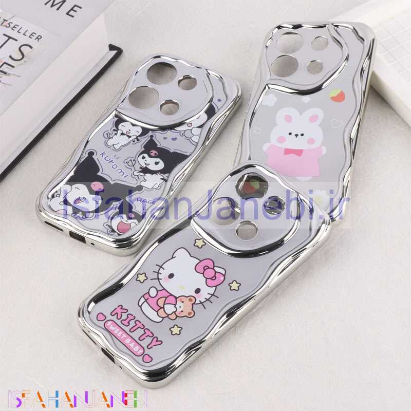 اصفهان جانبی-قاب آینه ای شیائومی Redmi Note 13 Pro 5G محافظ لنزدار براق طرح دار