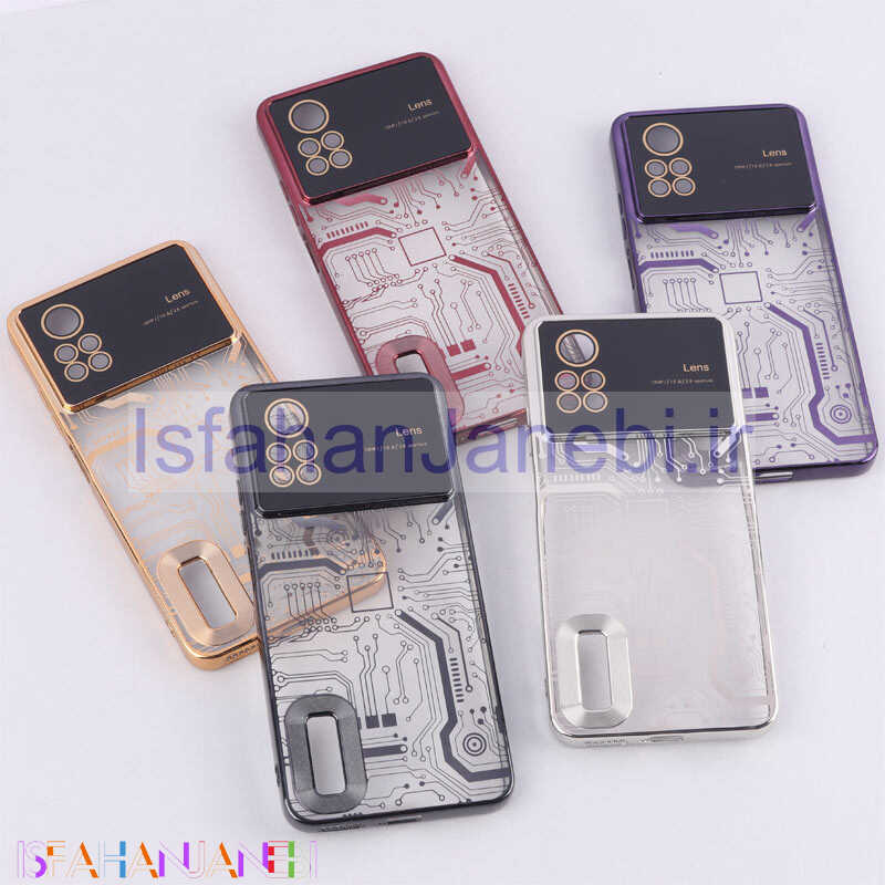اصفهان جانبی-قاب My Case شفاف طرح دار Lens Aperture محافظ لنزدار Xiaomi Redmi Note 12 Pro 4G
