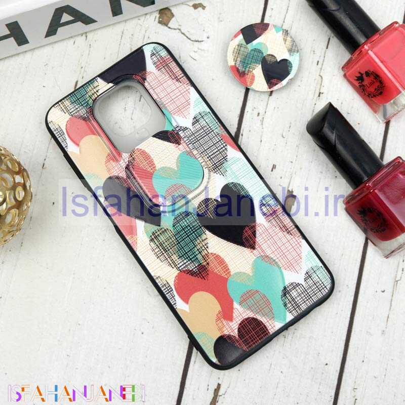 اصفهان جانبی-قاب طرحدار محافظ لنزدار کشویی + پاپ سوکت طرح قلبی شیائومی Redmi Note 9s / Note 9 Pro سری B