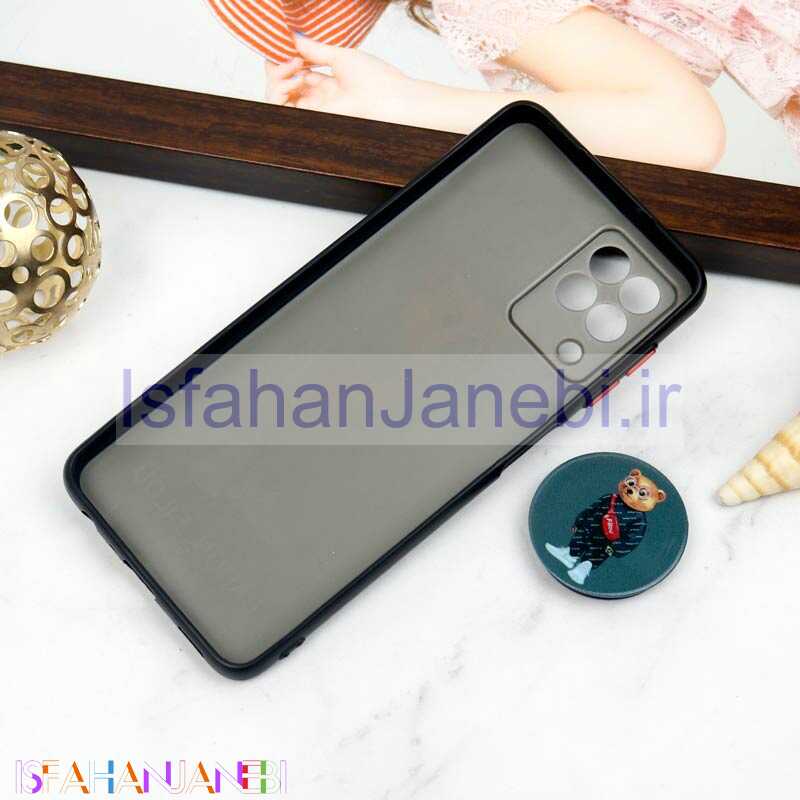 اصفهان جانبی-قاب PC محافظ لنز دار طرح Baron + پاپ سوکت Samsung Galaxy A22 4G