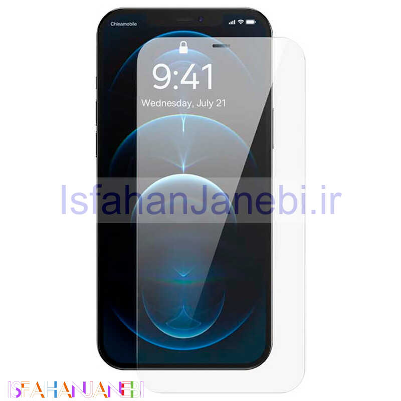 اصفهان جانبی-گلس تمام چسب Baseus SGBL060702 آیفون iPhone 12 / 12 Pro