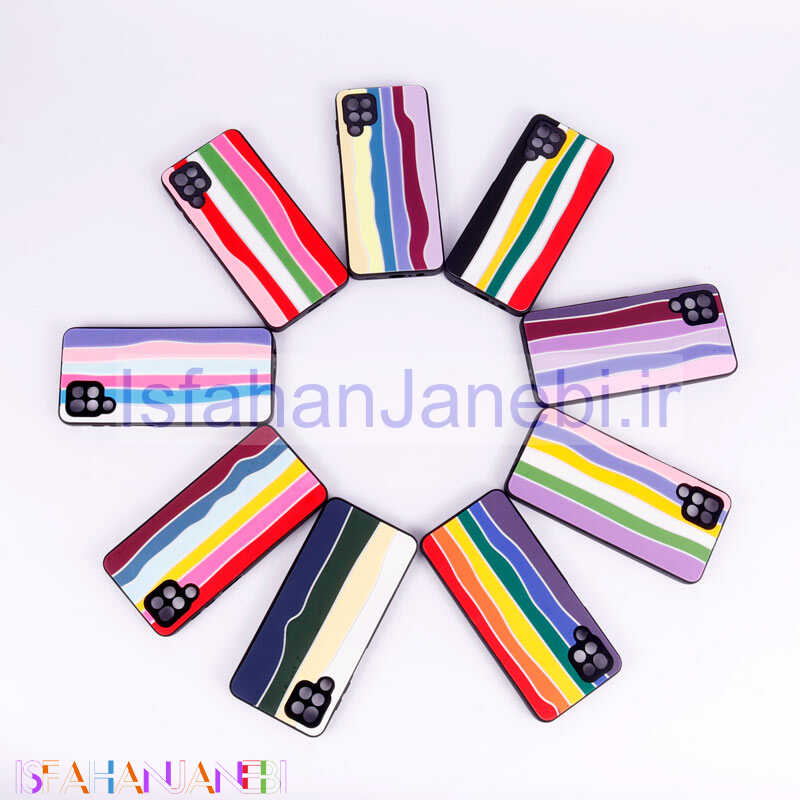 اصفهان جانبی-قاب ضد ضربه رنگین کمانی محافظ لنزدار Samsung Galaxy A12