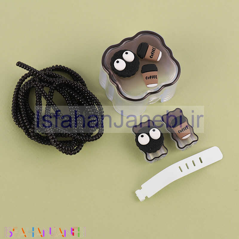 اصفهان جانبی-ست محافظ کابل و کلگی شارژر آیفون طرح بیسکوییت OREO