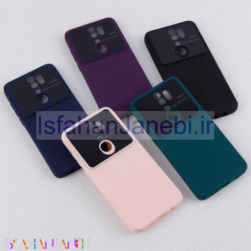 اصفهان جانبی-قاب سیلیکونی Lens Aperture محافظ لنزدار Xiaomi Redmi Note 8 Pro