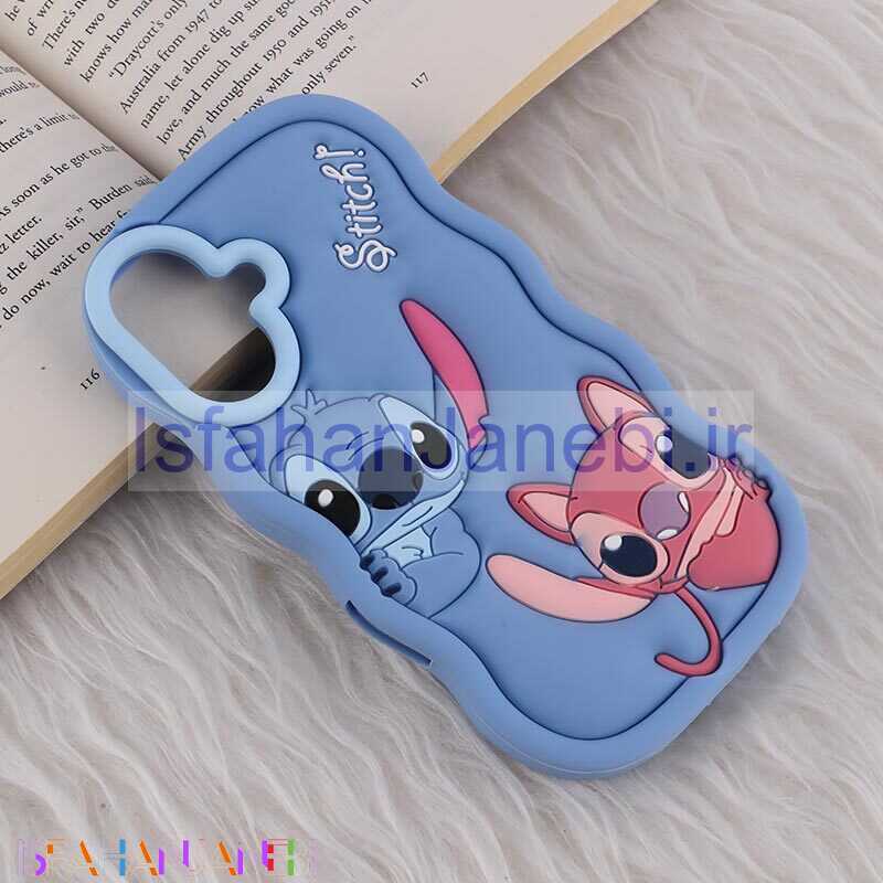 اصفهان جانبی-قاب سیلیکونی آیفون iPhone 16 عروسکی برجسته طرح Stitch