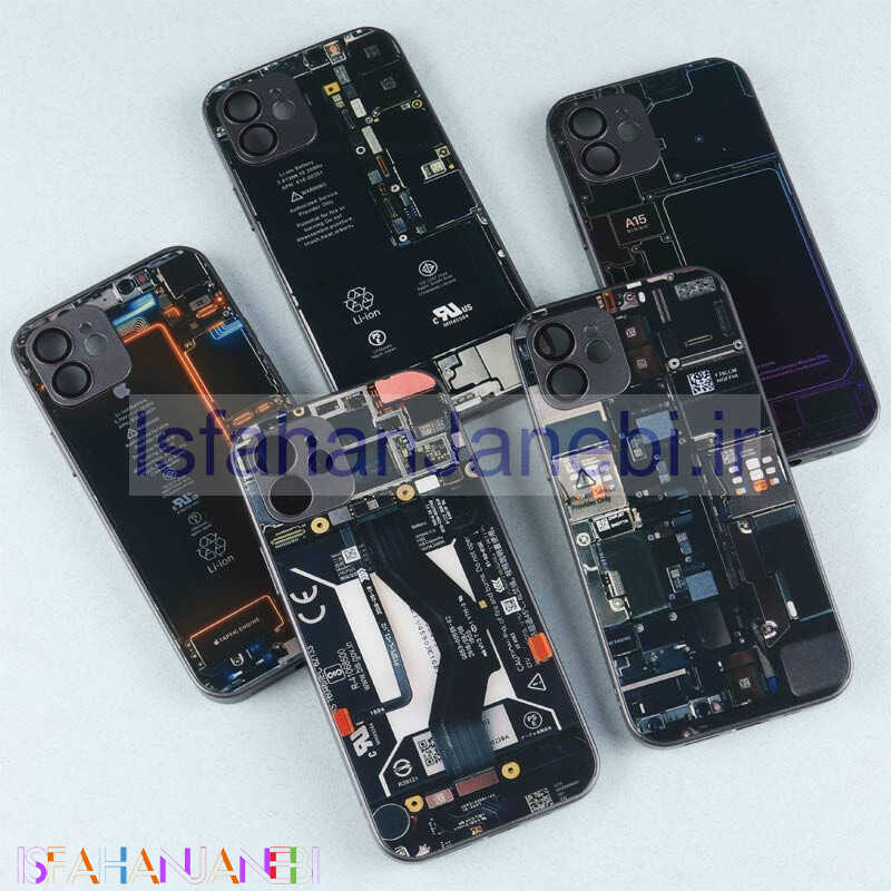اصفهان جانبی-قاب PC طرح برد محافظ لنزدار iPhone 12