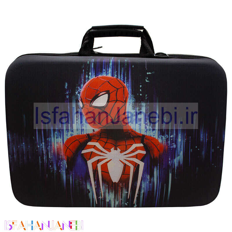 اصفهان جانبی-کیف کنسول بازی PS5 Slim طرح Spider Man کد 19
