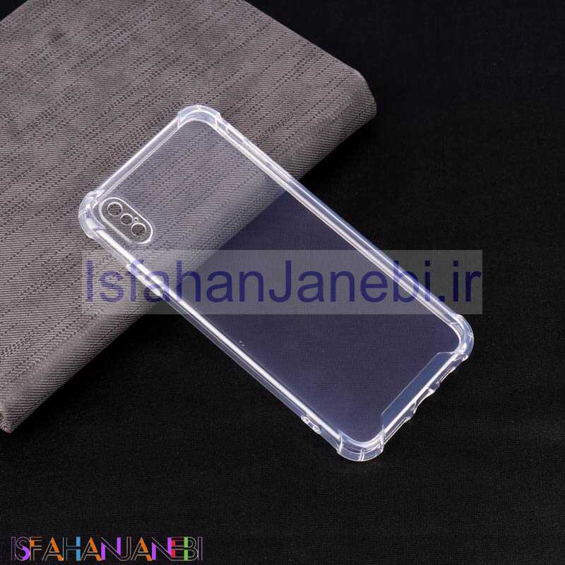 اصفهان جانبی-قاب ژله ای ضربه گیر بی رنگ محافظ لنزدار iPhone XS Max