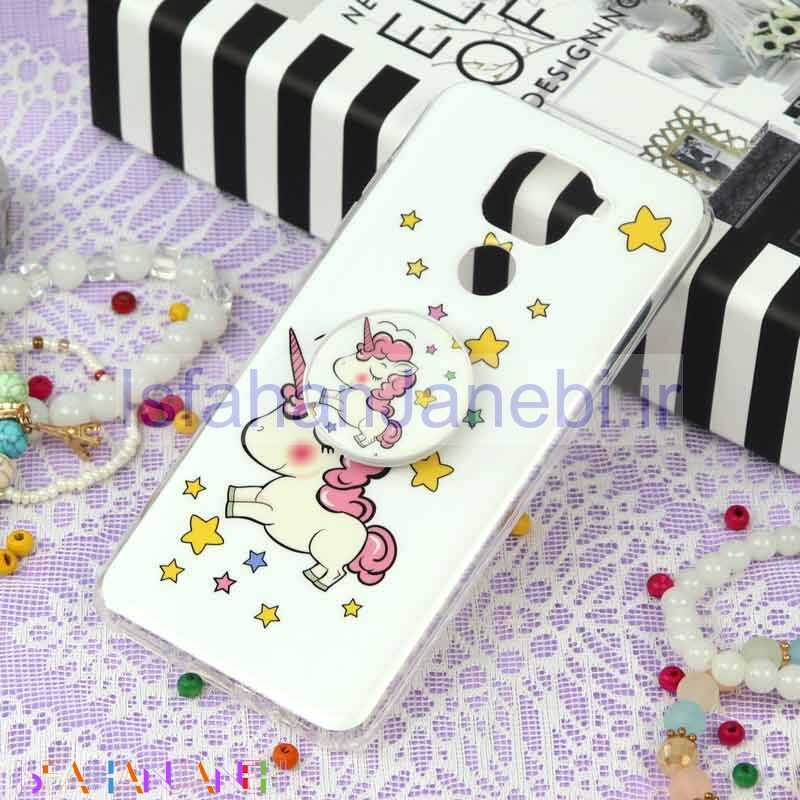 اصفهان جانبی-قاب سوپر IMD دور شفاف پاپ سوکت دار Xiaomi Redmi Note 9 یونیکورن