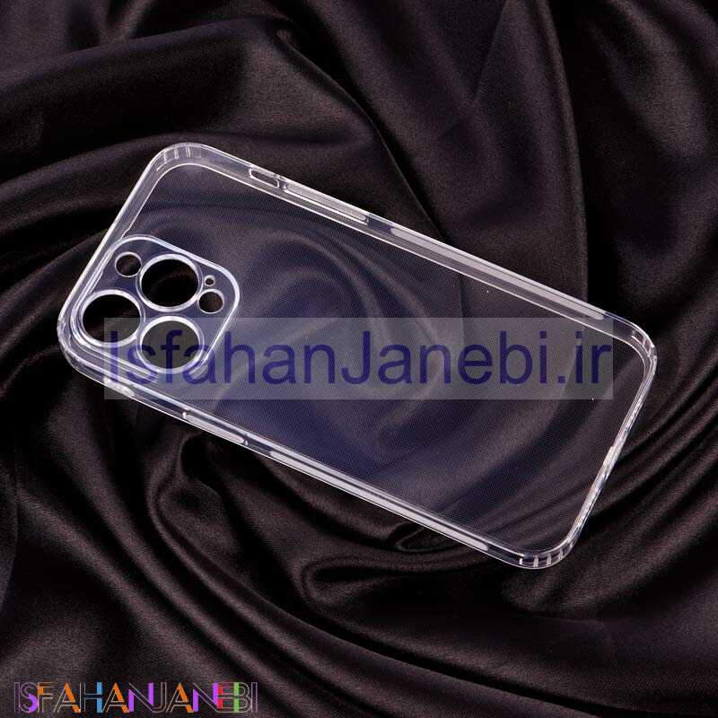 اصفهان جانبی-قاب ژله ای ساده بی رنگ محافظ لنزدار iPhone 14 Pro Max