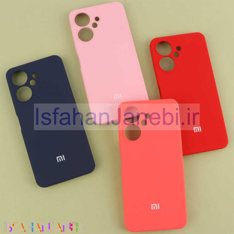 اصفهان جانبی-قاب سیلیکونی اصلی زیربسته شیائومی Redmi 13C / Poco C65 محافظ لنزدار