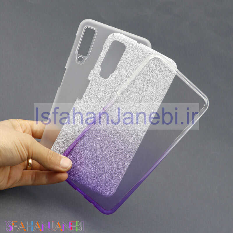 اصفهان جانبی-قاب اکلیلی Samsung A7 2018 سفید بنفش
