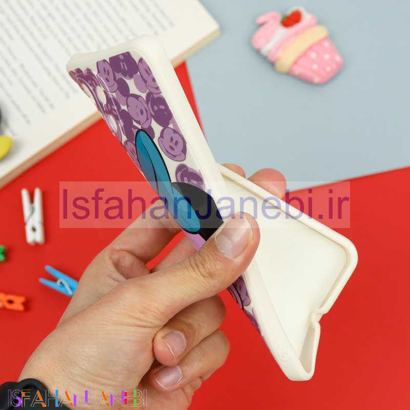 اصفهان جانبی-قاب سیلیکونی سفید محافظ لنزدار طرح میکی موس 2 شیائومی Xiaomi Mi 11 Lite