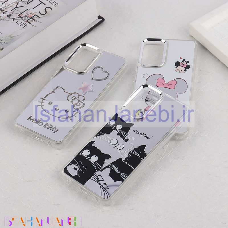 اصفهان جانبی-قاب آینه ای سامسونگ Galaxy A32 4G طرح دار دور محافظ متال