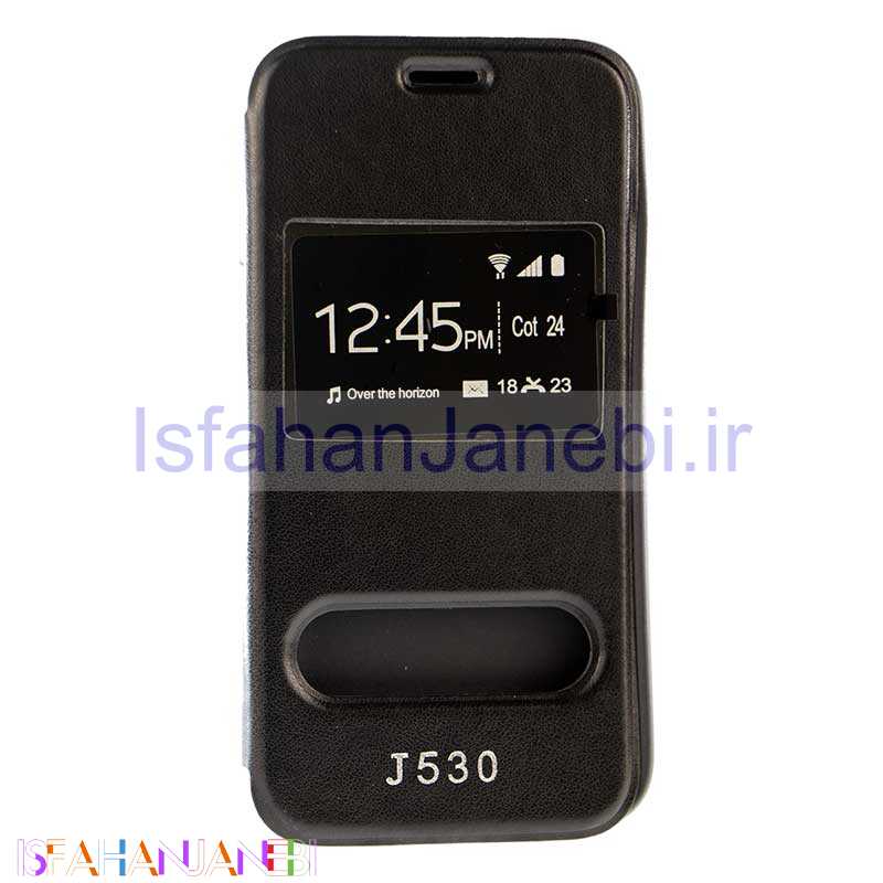 اصفهان جانبی-کیف کلاسوری چرمی Samsung J5 Pro 2017 مشکی
