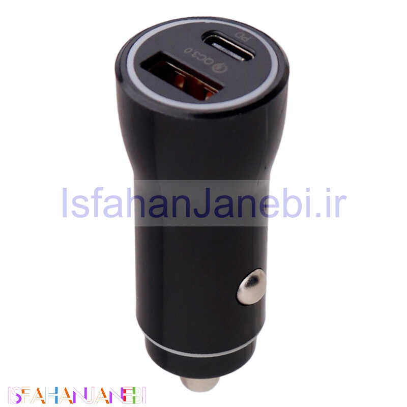 اصفهان جانبی-شارژر فندکی فست شارژ WKN-703 QC3.0 3A PD 38W