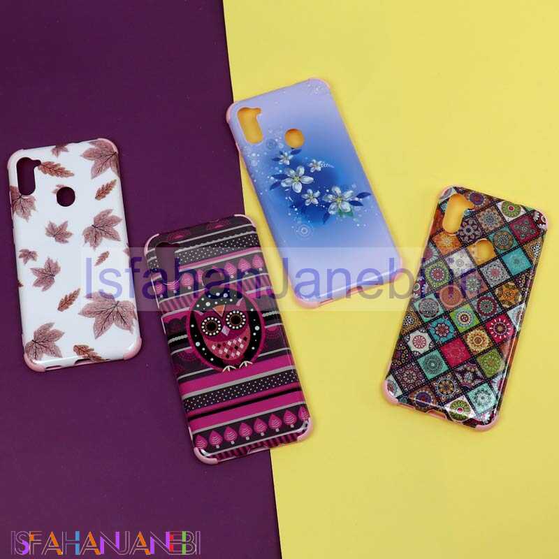 اصفهان جانبی-قاب فانتزی برجسته اکلیلی صورتی سامسونگ A11