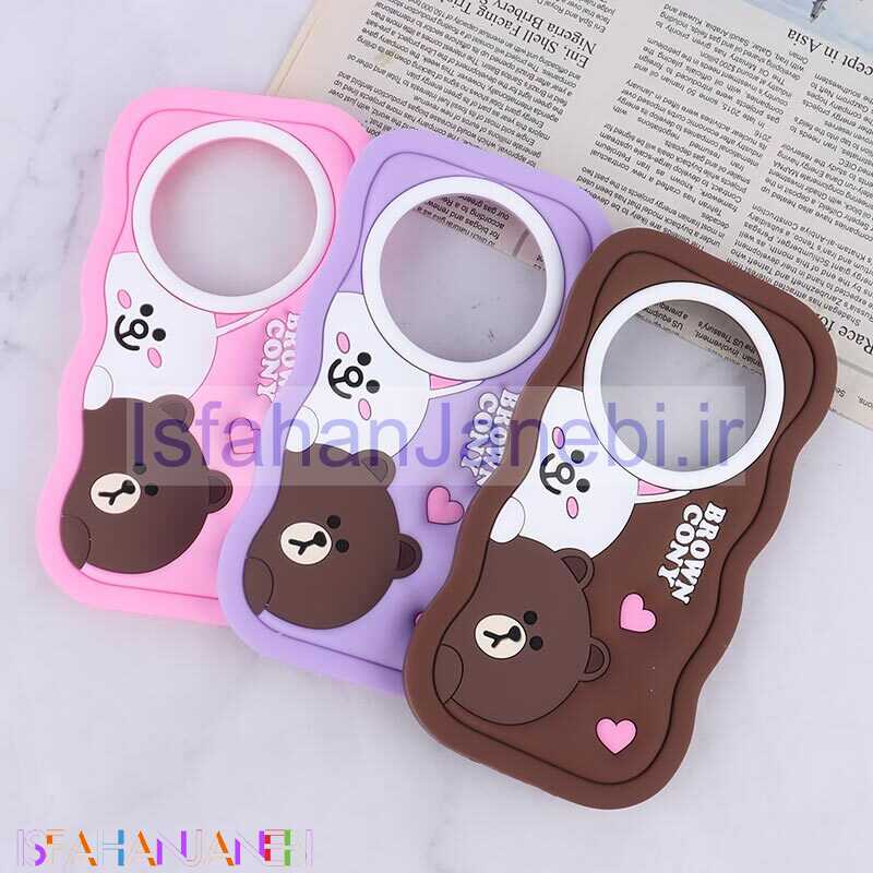 اصفهان جانبی-قاب سیلیکونی موج دار شیائومی Redmi 14C / Poco C75 خرسی