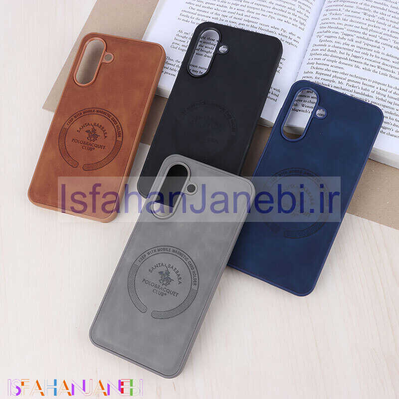 اصفهان جانبی-قاب چرمی Polo & Racquet Club سامسونگ Galaxy A26 طرح مگ سیف