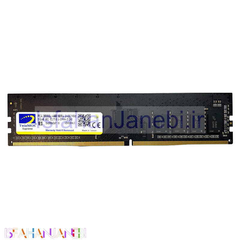 اصفهان جانبی-رم کامپیوتر TwinMos Mainstream DDR4 4GB 2400MHz CL17 Single