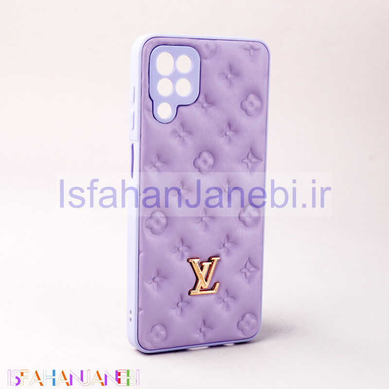 اصفهان جانبی-قاب پافر چرمی LV محافظ لنزدار Samsung Galaxy A12