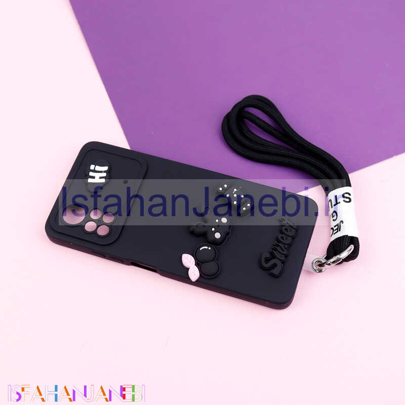 اصفهان جانبی-قاب عروسکی برجسته محافظ لنزدار + بند آویز Xiaomi Poco X4 Pro 5G