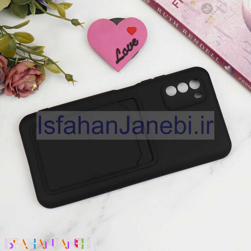 اصفهان جانبی-قاب سیلیکونی جاکارتی دار محافظ لنزدار Xiaomi Poco M3