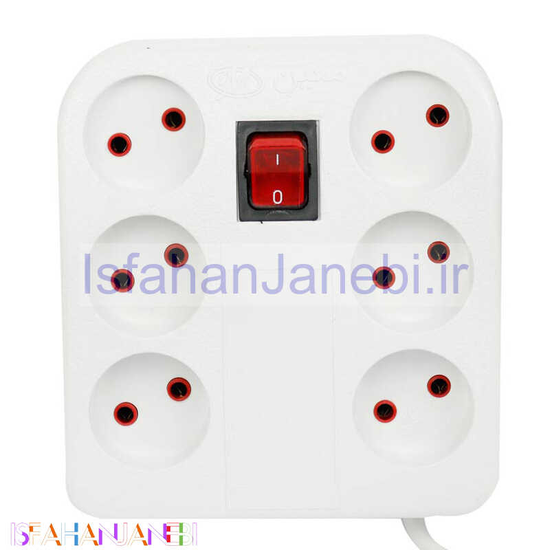 اصفهان جانبی-چند راهی 6 خانه برق معین الکتریک با کابل 1٫5 متری
