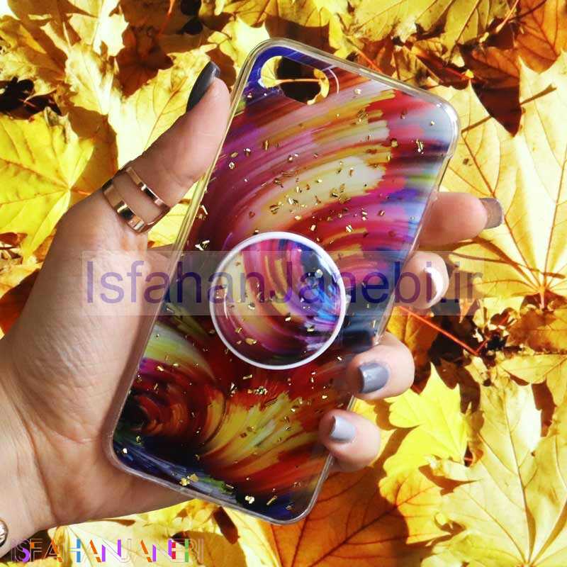 اصفهان جانبی-قاب رنگین کمانی پاپ سوکت دار خرچنگی کد8 آیفون 7/8