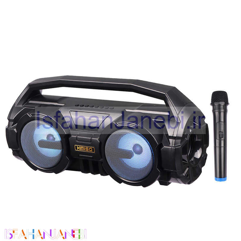 اصفهان جانبی-اسپیکر بلوتوثی رم و فلش خور Kimiso T5S + میکروفون