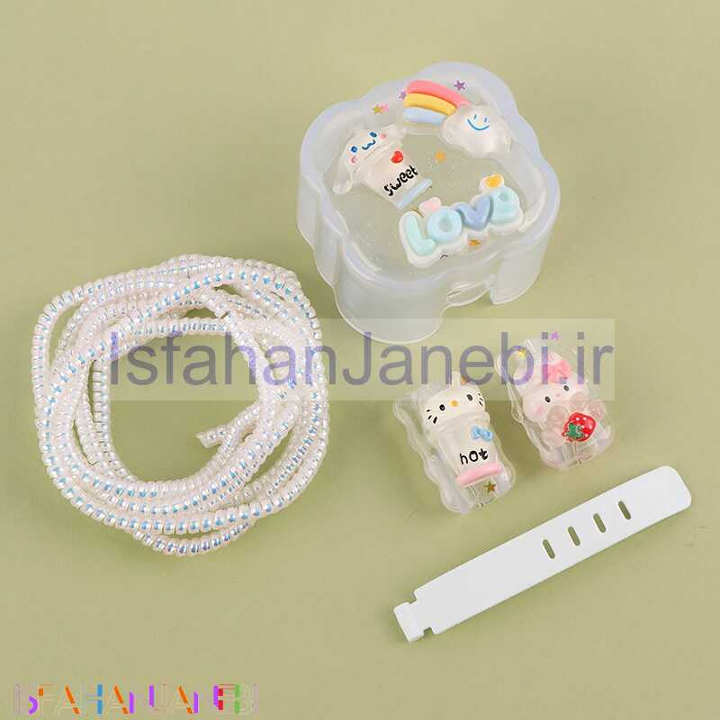 اصفهان جانبی-ست محافظ کابل و کلگی شارژر آیفون طرح سینامورول