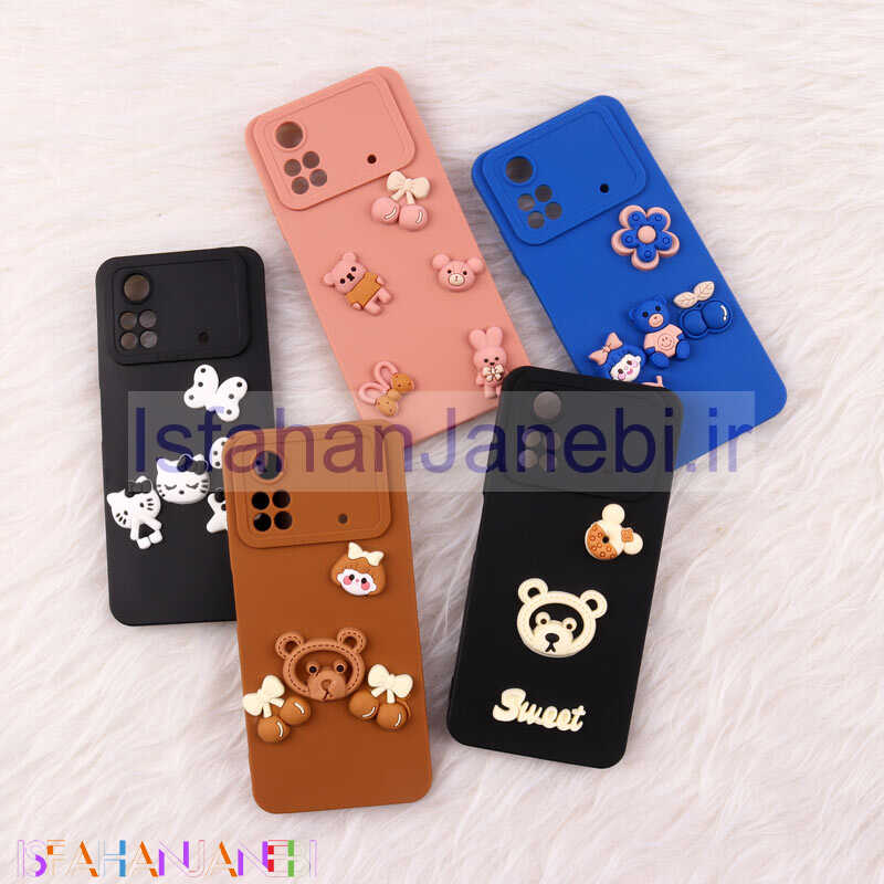 اصفهان جانبی-قاب فانتزی عروسکی Pro Camera محافظ لنزدار Xiaomi Poco M4 Pro