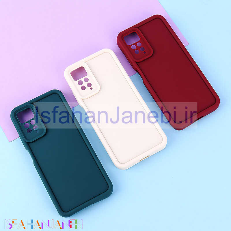 اصفهان جانبی-قاب سولید شیائومی Redmi Note 11 Pro / Note 11 Pro Plus 5G (India) محافظ لنزدار