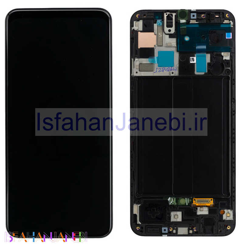 اصفهان جانبی-تاچ و ال سی دی اورجینال Samsung Galaxy A50 سرویس پک به همراه فریم