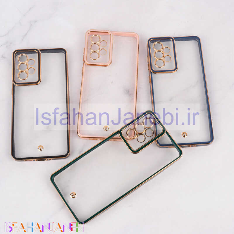 اصفهان جانبی-قاب Space سامسونگ Galaxy A73 دور رنگی محافظ لنزدار
