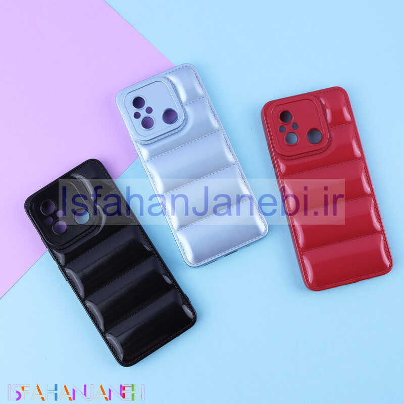 اصفهان جانبی-قاب پافر اکلیلی ژله ای محافظ لنزدار Xiaomi Redmi 12C