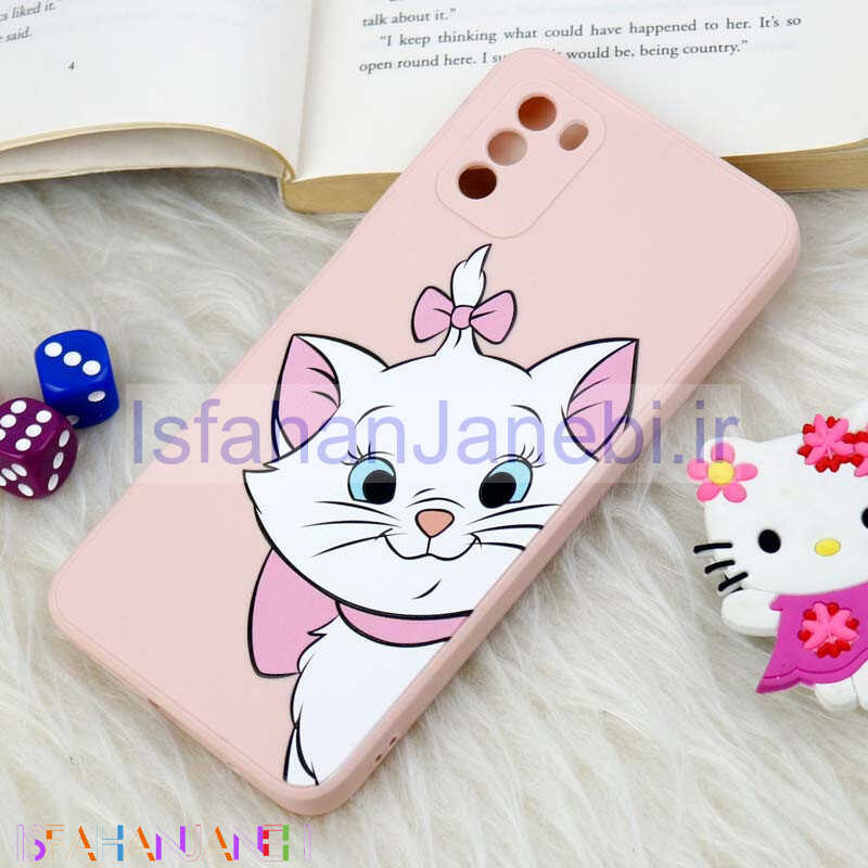 اصفهان جانبی-قاب سیلیکونی عروسکی محافظ لنزدار طرح گربه اشرافی Xiaomi Poco M3