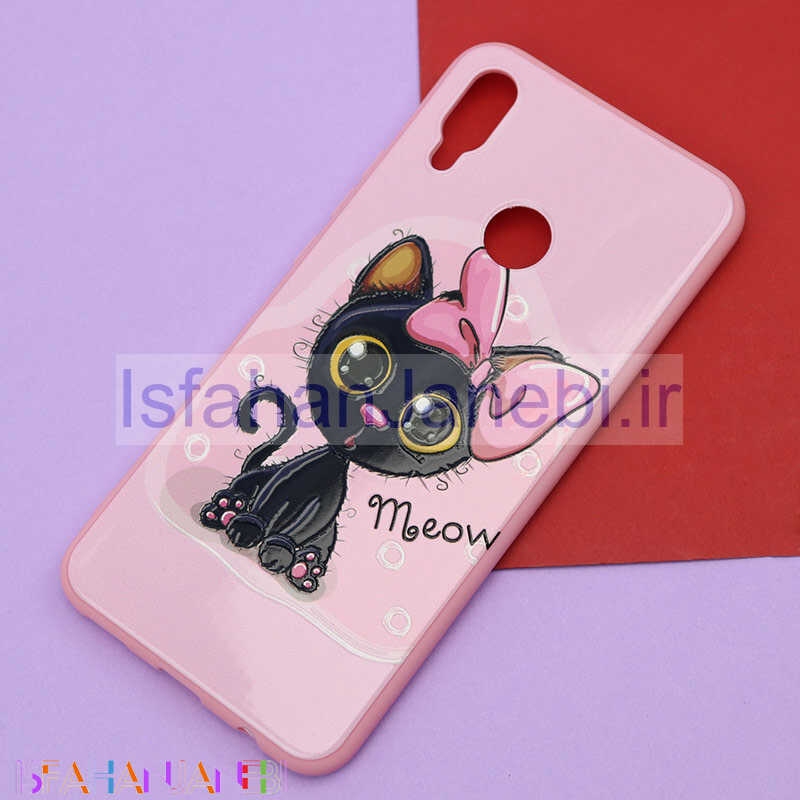 اصفهان جانبی-قاب فانتزی برجسته صورتی طرح کارتونی هواوی Nova 3i