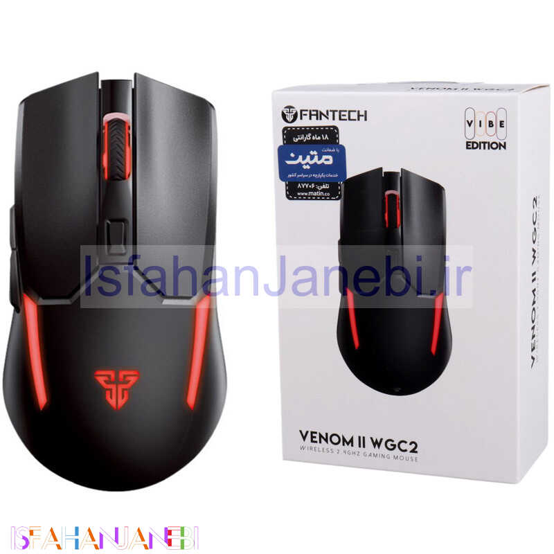 اصفهان جانبی-موس بی سیم گیمینگ فنتک Venom II WGC2