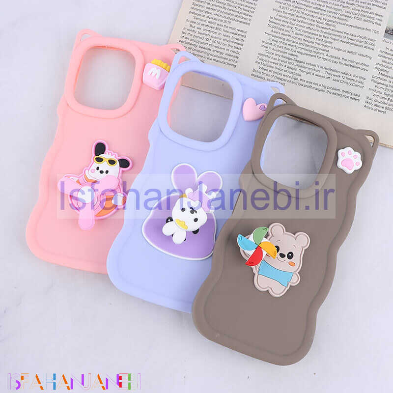 اصفهان جانبی-قاب موج دار شیائومی Poco M6 4G اسپینر دار گوش دار