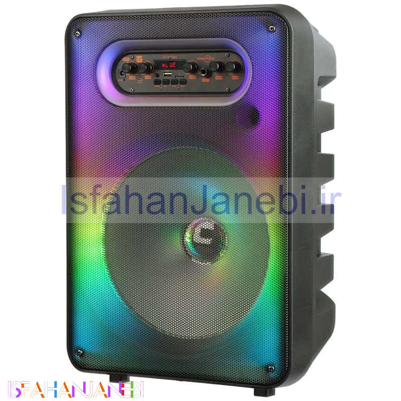اصفهان جانبی-اسپیکر بلوتوثی رم و فلش خور Greatnice GTS-1593 + میکروفون و ریموت کنترل