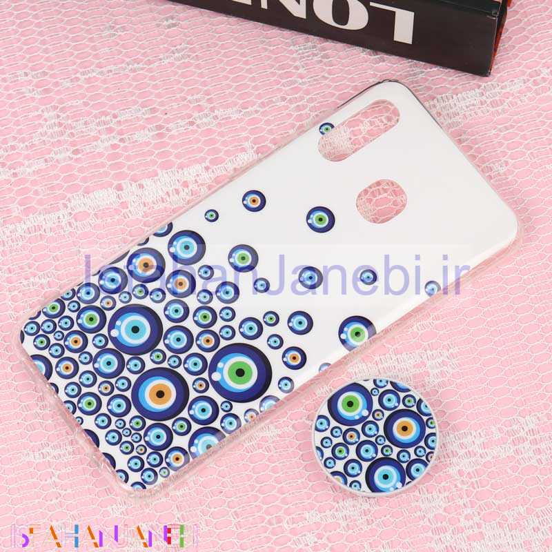 اصفهان جانبی-قاب سوپر IMD دور شفاف پاپ سوکت دار Samsung A20/A30 چشم نظر