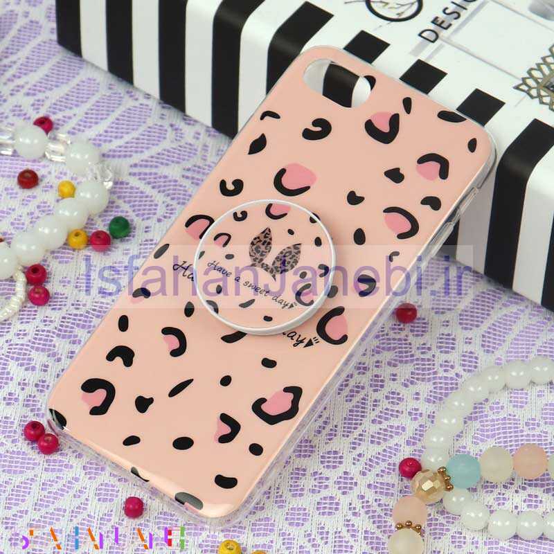 اصفهان جانبی-قاب سوپر IMD دور شفاف پاپ سوکت دار iPhone 7/8 خرگوش