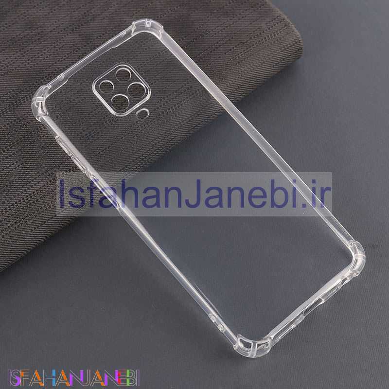 اصفهان جانبی-قاب ژله ای ضربه گیر بی رنگ شیائومی Redmi Note 9S / Note 9 Pro / Note 10 Lite محافظ لنزدار