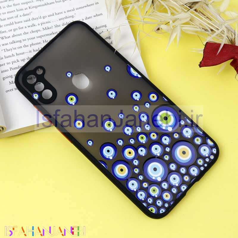 اصفهان جانبی-قاب PC مات محافظ لنزدار طرحدار چشم و نظر Samsung A11