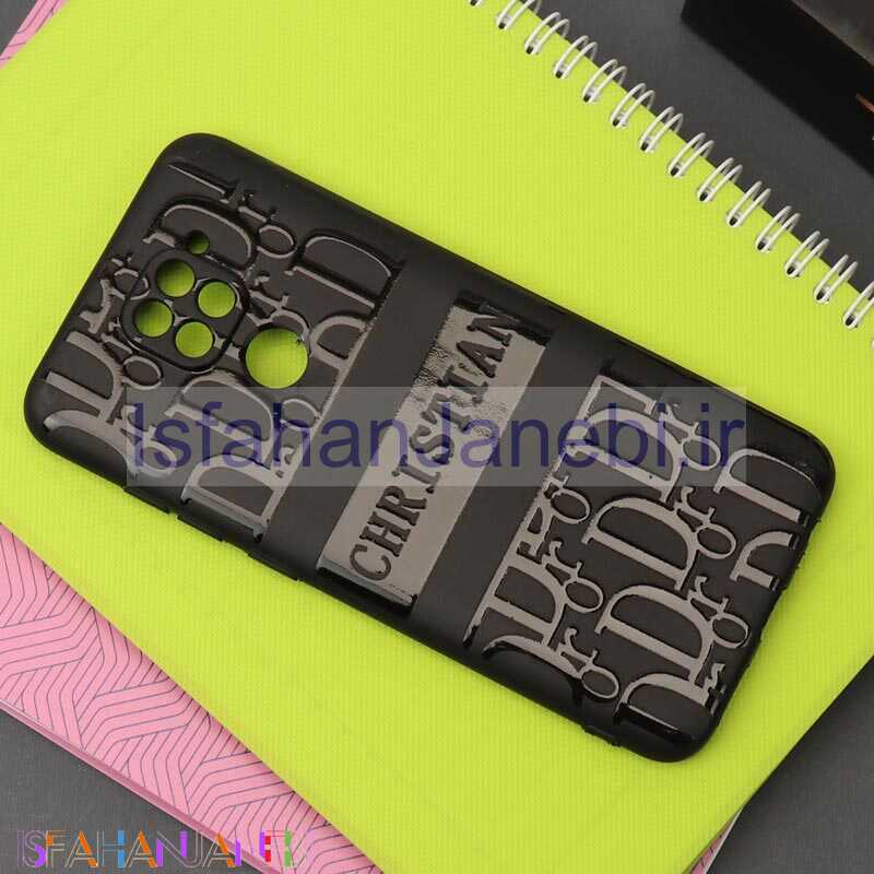 اصفهان جانبی-قاب طرحدار محافظ لنزدار مشکی Dior شیائومی Redmi Note 9