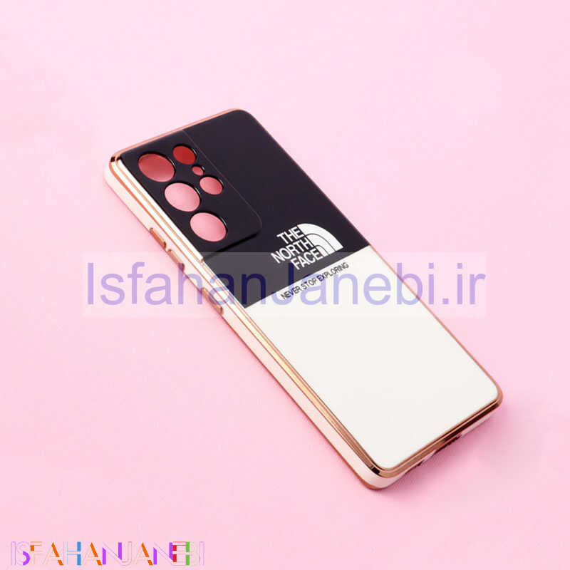 اصفهان جانبی-قاب دو رنگ سفید مشکی My Case محافظ لنزدار Samsung Galaxy S21 Ultra